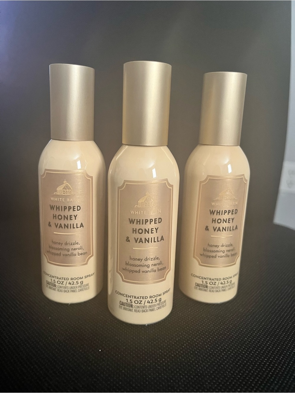 Bath And Body Works WHIPPED HONEY & VANILLA Concentrated Room Spray Bundle